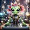 Happy Alien Flower