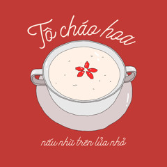 Tô cháo hoa nấu nhừ trên lửa nhỏ ♡.