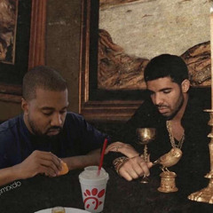 Drake and Kanye West (real)