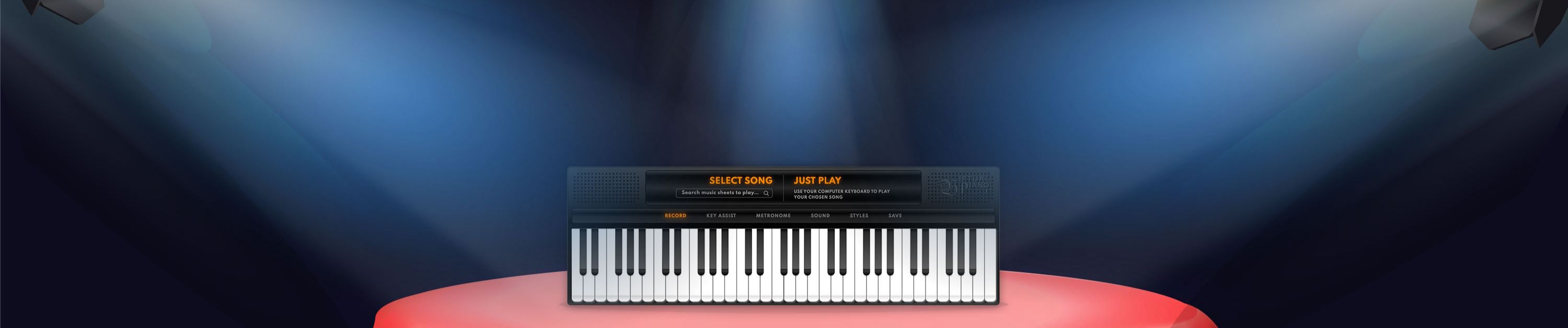 Online Virtual Piano Keyboard with MIDI Functionality