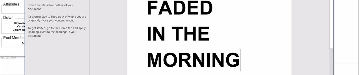 fadedinthemorning