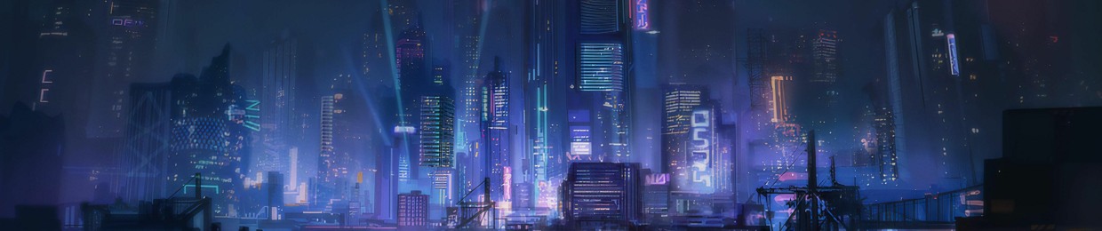 Scavenger Cityscape Cyberpunk, Cyberpunk Dual Monitor HD wallpaper