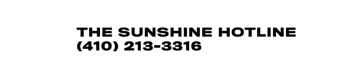 The Sunshine Hotline