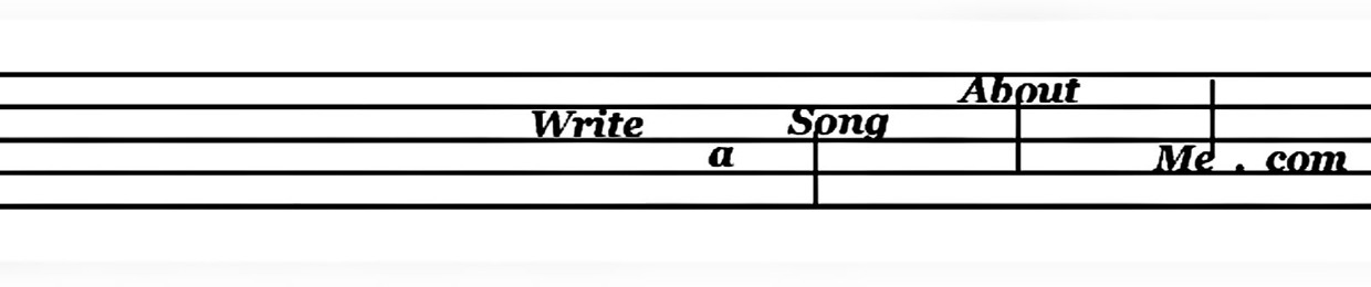 Write A Song About Me