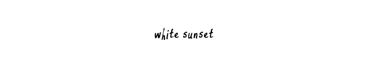 white sunset