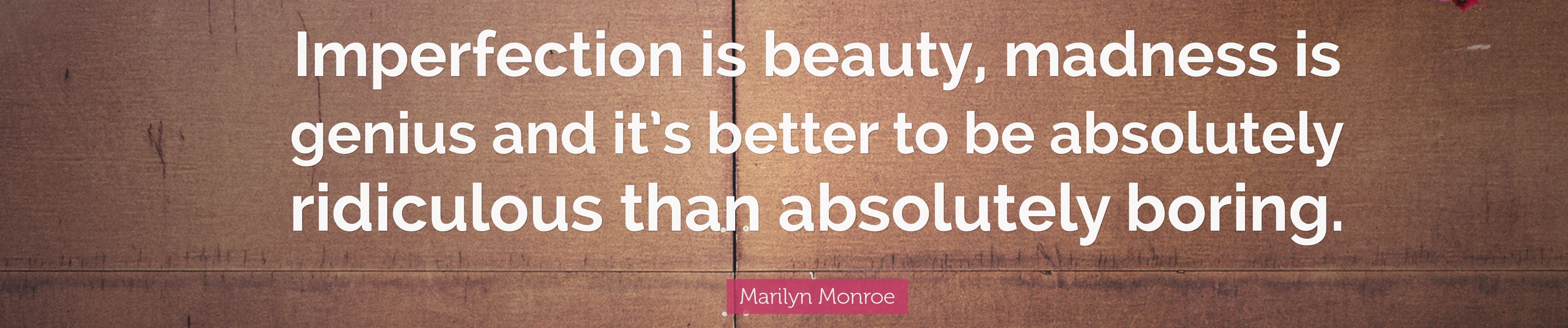 Imperfection Is Beauty Facebook Cover