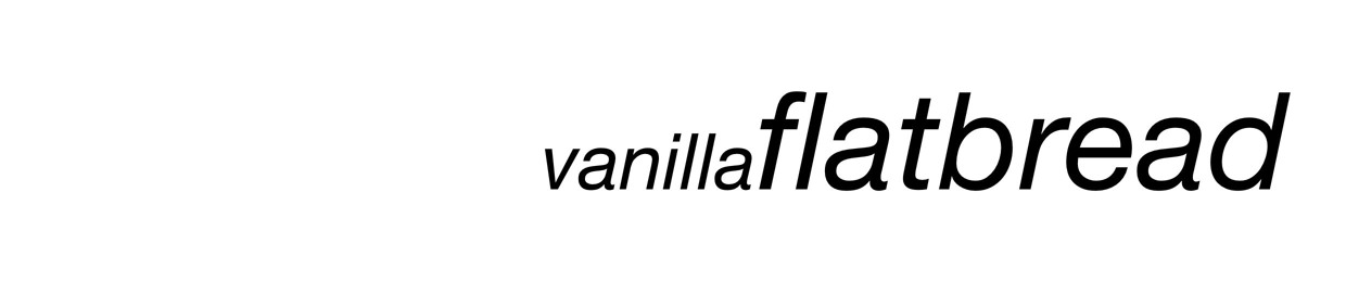 vanilla flatbread