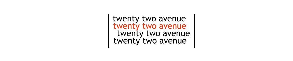 twenty two avenue
