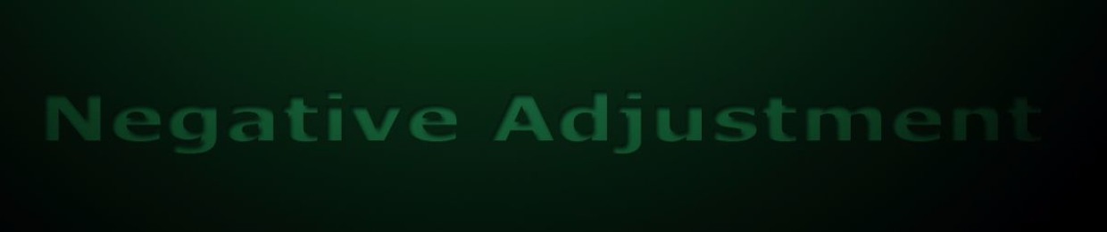 Negative Adjustment