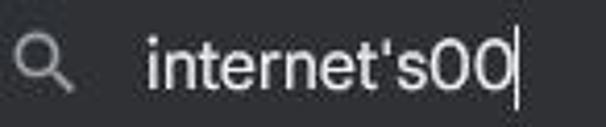 internet's00