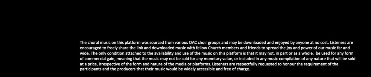 Choir Music of The OAC