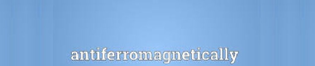 Antiferromagnetically