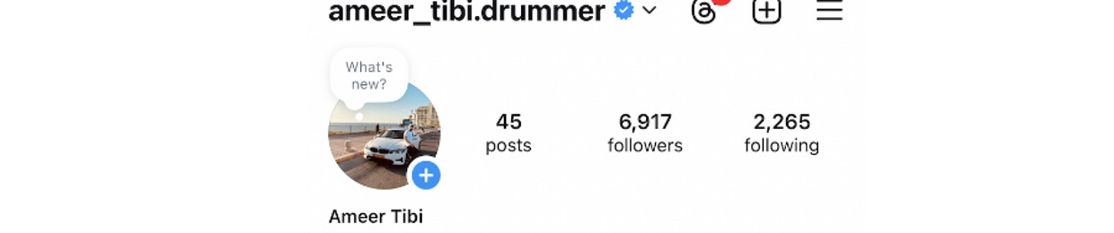 ameer tibi - drummer rock&metalhead