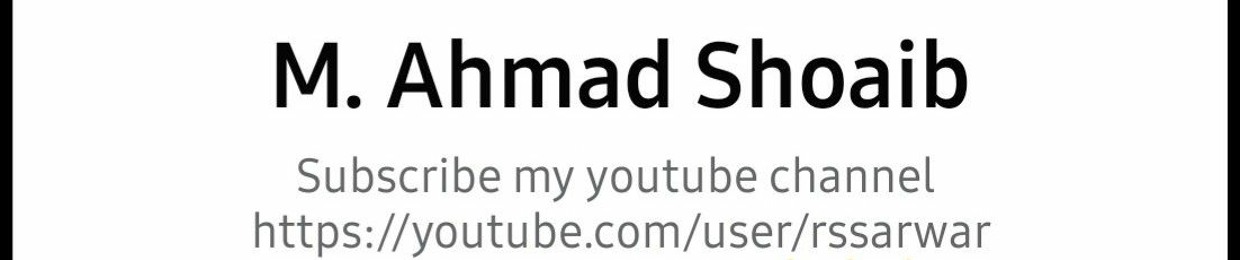 M . Ahmad Shoaib