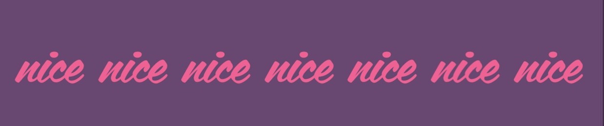 if it's nice