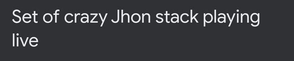 Jhon Stack